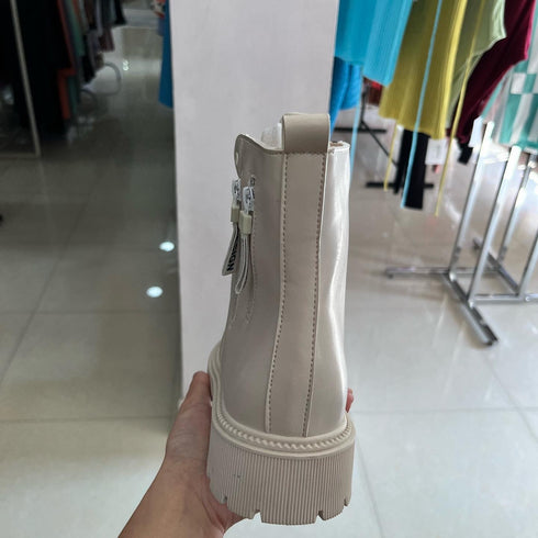 Chelsea Lace-Up Ankle Martin Boots